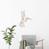 Wanddecoratie Kolibrie - Bruin