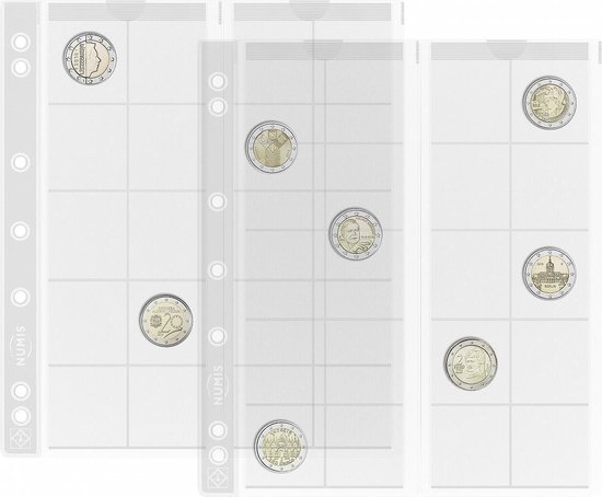 Thumbnail van een extra afbeelding van het spel Numis 34 muntbladen 20-vaks - 5 stuks