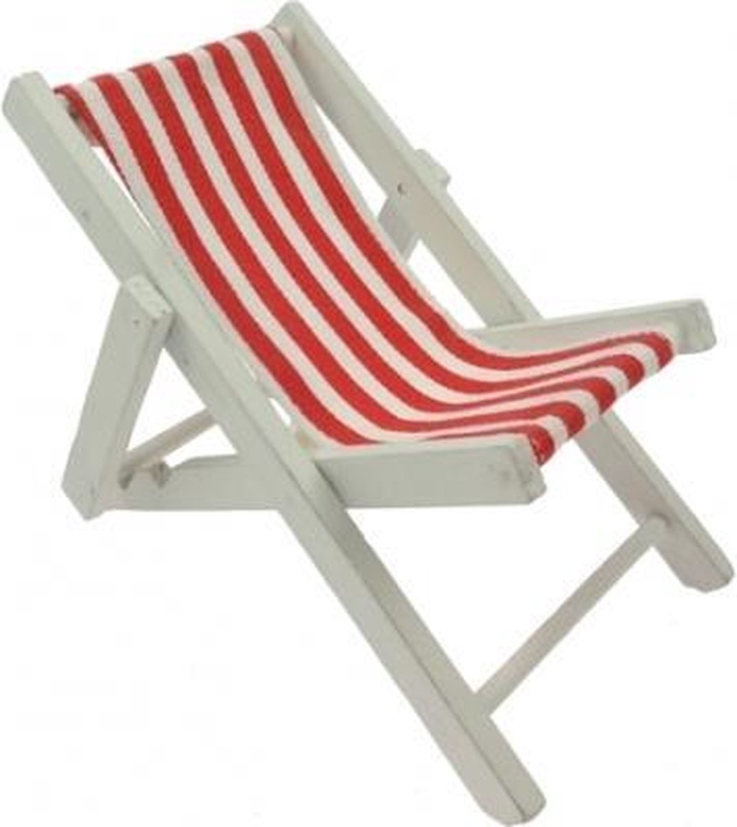 Poppen strandstoel rood/wit gestreept. - accessoires bol.com