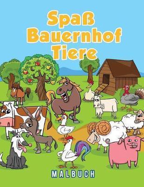 Spaß Bauernhof Tiere Malbuch - cover