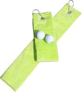 ARTG - Golf Handdoekje DeLuxe - Velours - Groen - Lime Green - Set 5 stuks