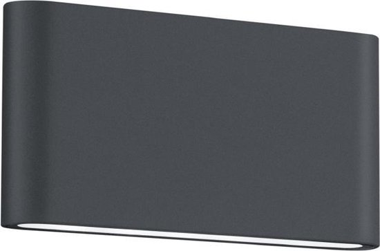 Foto: Lutec gemini led wandlamp voor buiten up down premium aluminium 850lm 3000k warm licht ip54 extra weerbestendig mat zwart 88 x 86 x 85 mm