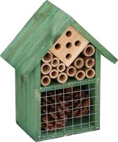Hôtel insecte vert 19 cm - Hôtel / maison pour insectes - Maison abeille / maison papillon