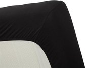 Premium Jersey Lycra Hoeslaken Zwart | 180x220 | Perfecte Pasvorm | Duurzame Kwaliteit