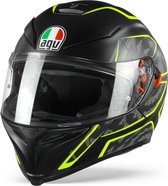 Agv K5 S Max Vision Tornado Mat Zwart Geel Fluo Integraalhelm - Motorhelm - Maat XXL