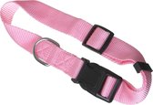 scarlet pet | Hondenhalsband "Universal" met kliksluiting en lengteverstelling; verschillende kleuren en maten; robuust nylon. Rozig (XS) 21-32 x 1 cm