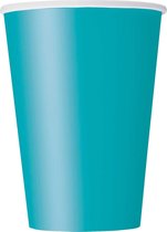 Unique Feestbekers Turquoise 355 Ml 10 Stuks