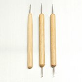 3 stuks klei beeldhouwen set wax carving aardewerk tools diy polymeer modellering shapers