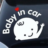 Baby in de auto Wachtende Baby aan boord Veiligheidsschrift Leuke Car Decal Vinyl Sticker