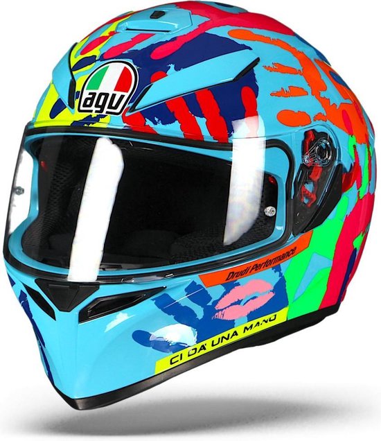 Agv K-3 SV Misano 2014 Hands Valentino Rossi Integraalhelm