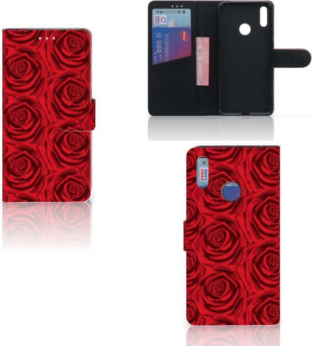 Huawei Y7 (2019) Hoesje Red Roses
