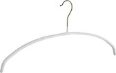 De Kledinghanger Gigant - 10 x Blouse / shirthanger metaal met witte anti-slip coating, 46 cm