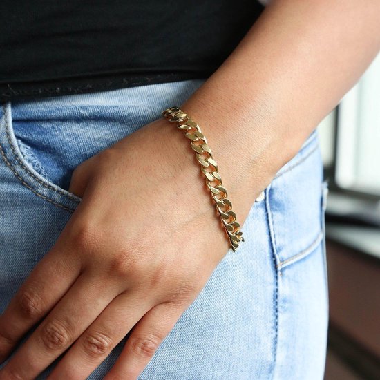 Bracelet plaqué or avec lien gourmand 21 cm | bol.com