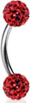 Daithpiercing ferido multi crystal rood