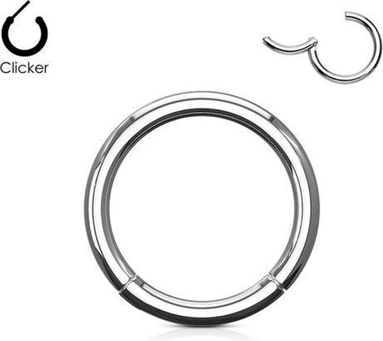 Piercing ring high quality 1.6 x 8 mm
