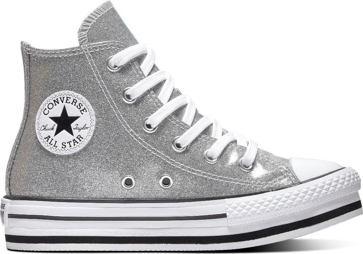 Converse All Stars Chuck Taylor Platform 666400C Zilver / Wit-28 | bol.com
