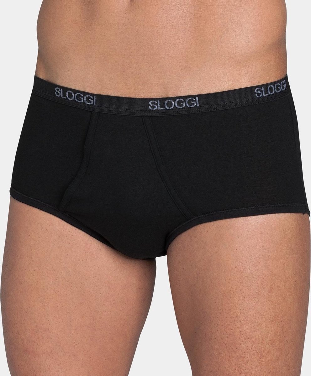 sloggi men Basic Heren Maxi slip - Zwart - Maat S
