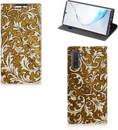 Geschikt voor Samsung Galaxy Note 10 Telefoon Hoesje Barok Goud