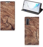 Geschikt voor Samsung Galaxy Note 10 Book Wallet Case Tree Trunk