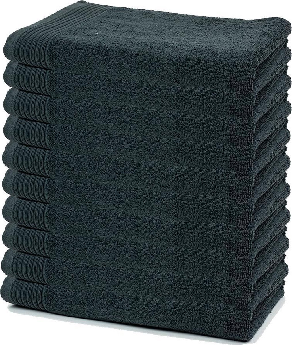 The One Badlaken 70×140 cm Antraciet – Set van 10