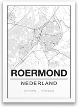 Poster/plattegrond ROERMOND - 30x40cm