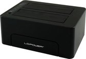 LC-Power LC-DOCK-C basisstation voor opslagstations USB 3.1 (3.1 Gen 2) Type-C Zwart