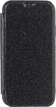 Shop4 - iPhone 11 Pro Max Hoesje - Book Case Glitters Zwart
