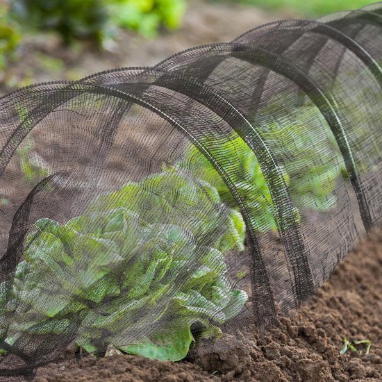 bericht zich zorgen maken Doe het niet Relaxdays kweektunnel - insectengaas - tuinnet - tuin - bescherming tegen  insecten - 3,3 m | bol.com