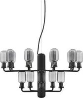 Normann Copenhagen Amp Chandelier hanglamp small smoke/zwart