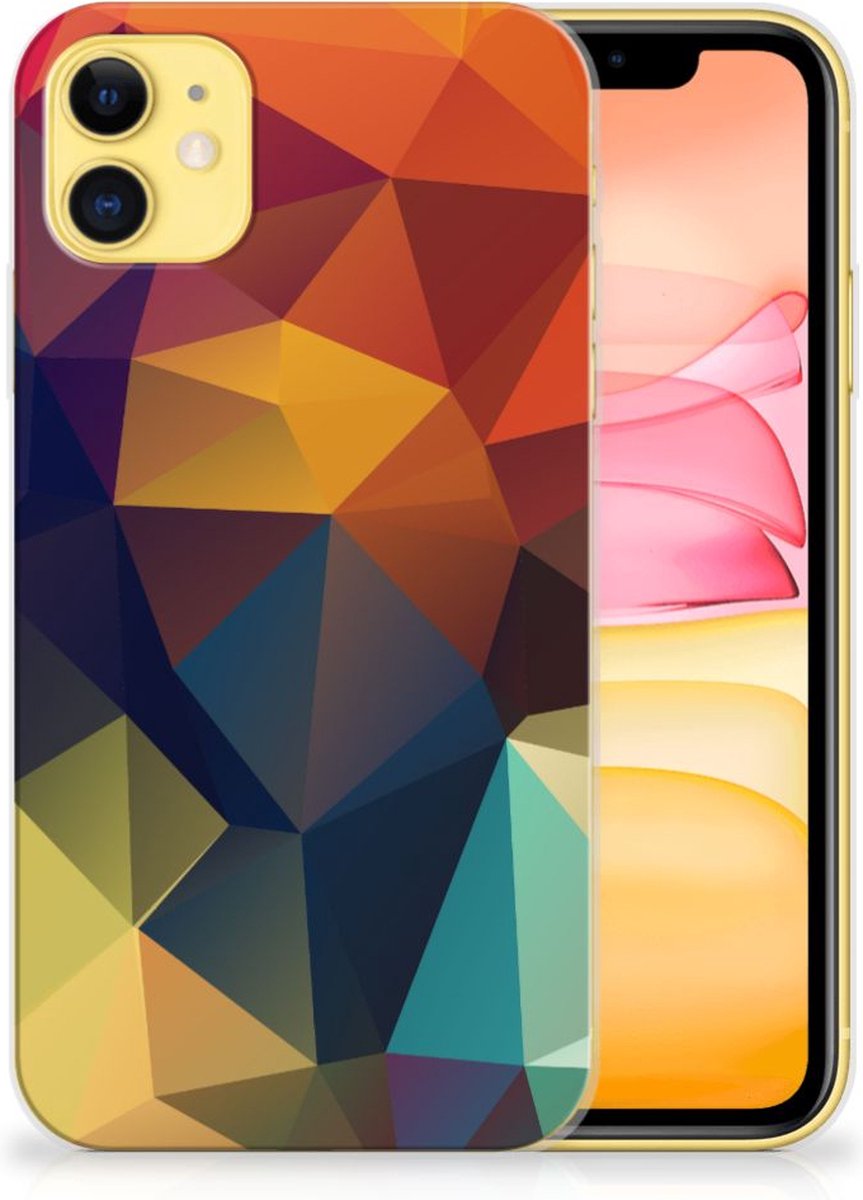 Apple iPhone 11 TPU Hoesje Polygon Color