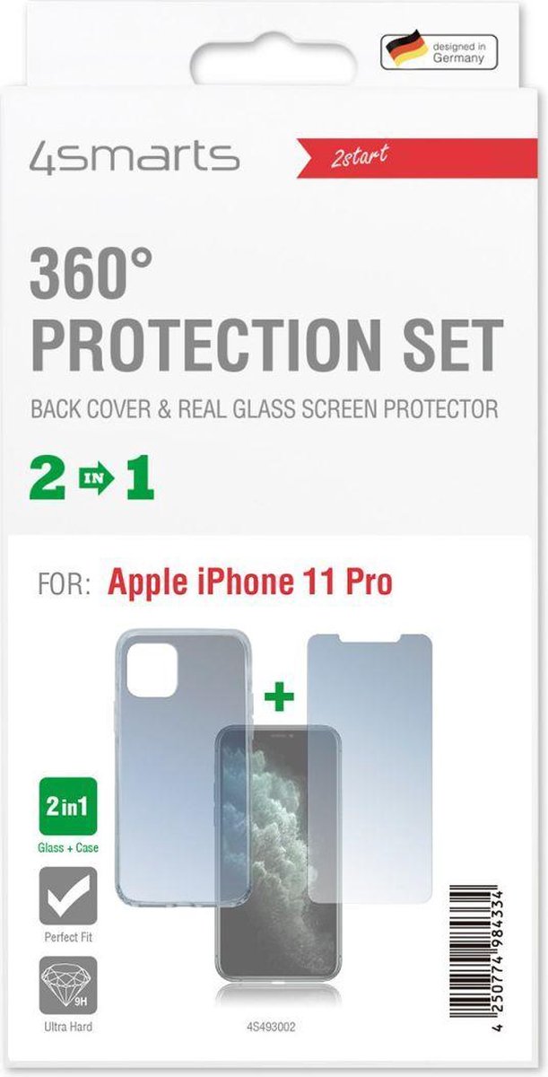 4smarts 360° Protection Limited Cover Apple iPhone 11 Pro Transparant