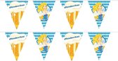 Oktoberfest - 2x Oktoberfest/bierfeest vlaggenlijnen/slingers met blonde dame 10 meter - Feestartikelen versiering