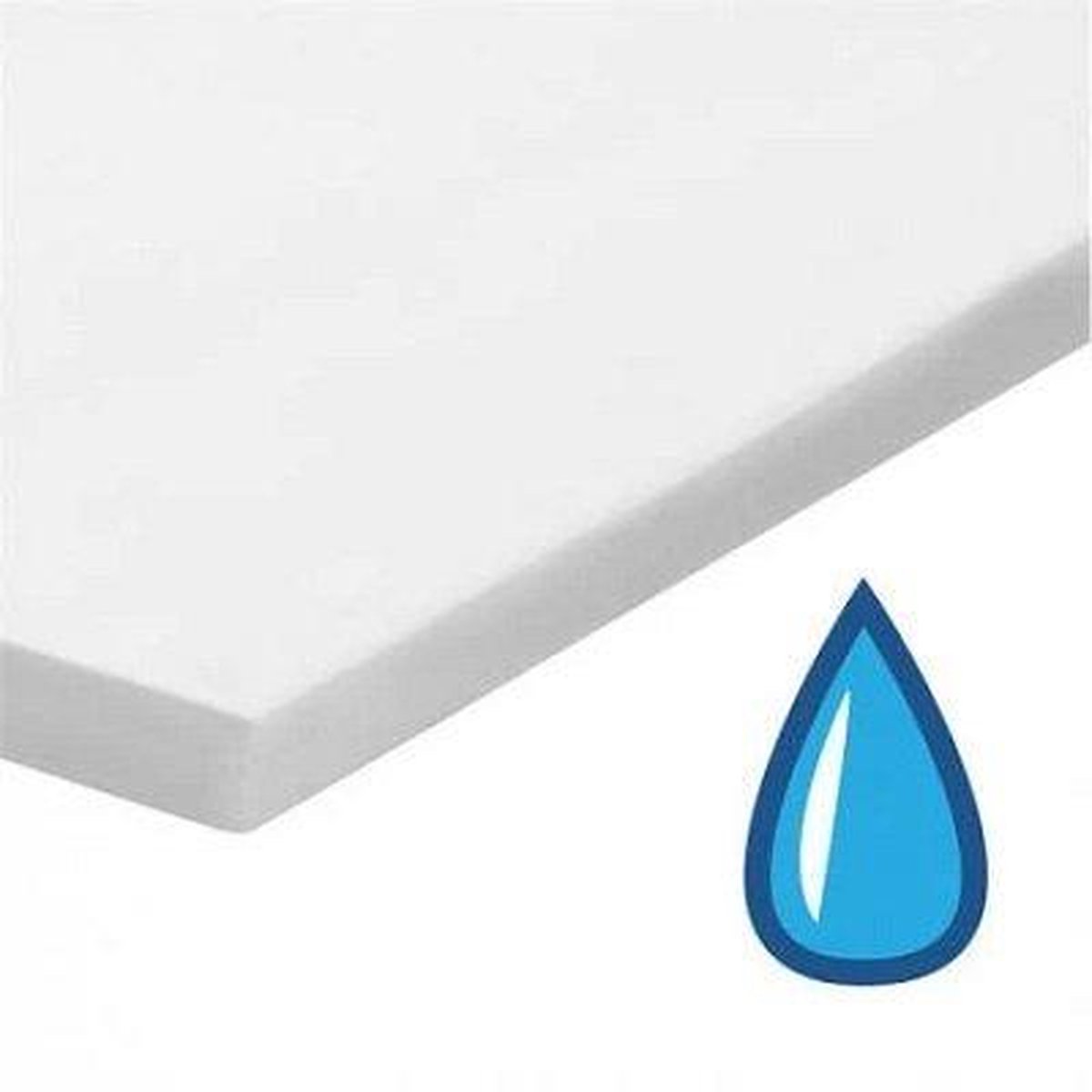 Waterdicht Molton Topper 90 x 200 | Hoekhoogte 17 cm