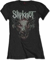 Slipknot Ladies Tshirt -2XL- Chèvre infectée avec impression au dos Zwart