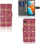 Huawei Y6 (2019) Wallet Case Barok Pink