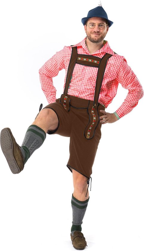Costume Lederhosen Homme Oktoberfest - Tenue Traditionnelle Bavaroise Pour Fêtes De La Bière