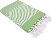 Fashion4wellness Hamamdoek Deniz Fresh Apple /  FOUTA - STRANDLAKEN - SAUNADOEK - Size 6 - 230 X 160 CM KATOEN