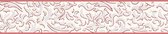 MODERNE BEHANGRAND - Metallic Rood Wit - AS Creation Only Borders