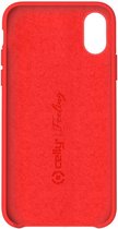 celly feeling silicone back cover geschikt voor Apple iphone x max / xs max rood
