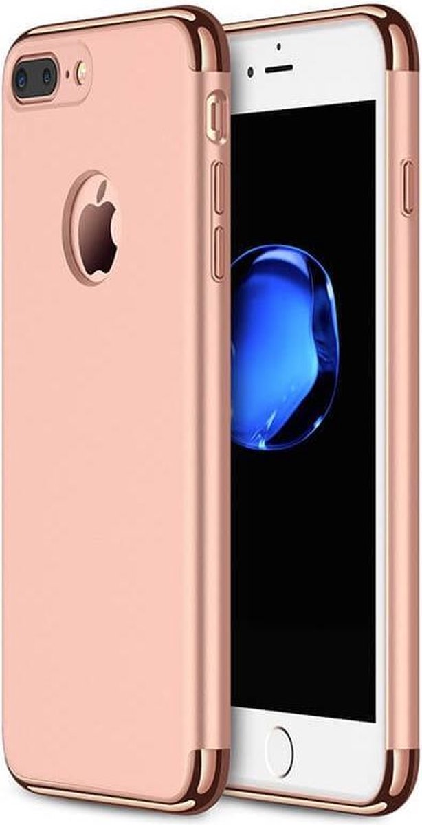 Telefoonhoesje - iPhone 8 Plus - roze/goud - ultradunne TPU beschermhoes