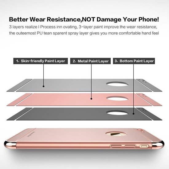 Luxe en or pour iPhone 6 / 6s Coque de protection en TPU ultra-mince