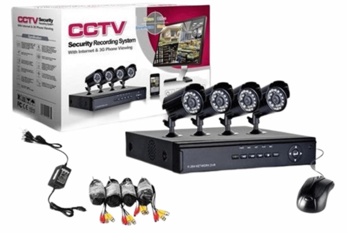 CCTV - Bewakingscamera - Bekabeld - Exclusief Harde Schijf - Beveiligingscamera - Beveiligings Camera - IP WIFI