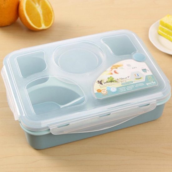 Bol Com 1000ml 5 Cellen Gezonde Plastic Lunch Box Duurzame Volwassenen Lady Kid Lunchbox