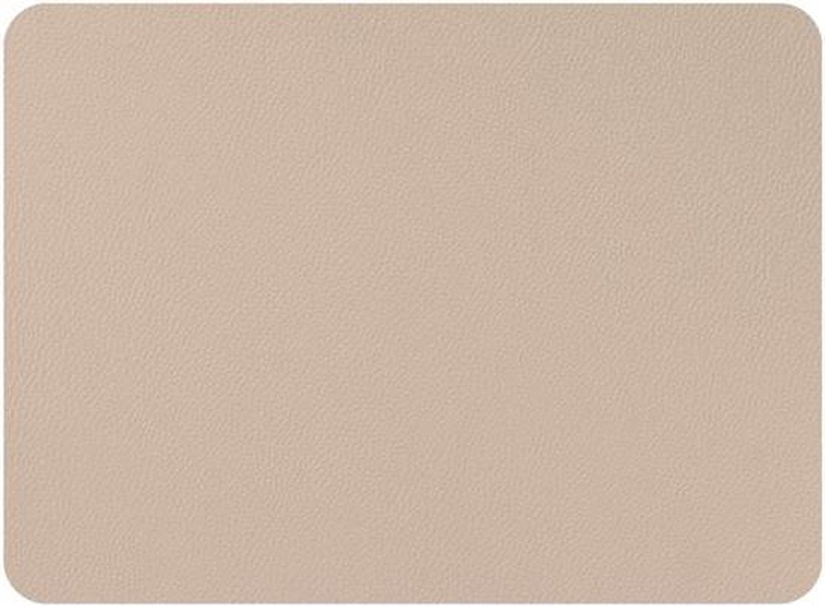 Mesapiu - Mesapiu Placemats lederlook - Taupe - rechthoek