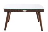 Clp Ameland Tafel - 1,25 mm vlak rotan - - Kleur onderstel : Bruin gemeleerd 35 cm