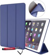 HEM iPad Hoes geschikt voor iPad Air / Air 2 / 9.7 2017 / 9.7 2018 - Book Cover Siliconen - Vouwbaar - Donkerblauw -Met Stylus Pen - iPad Air Hoes - iPad Air 2 Hoes - iPad 9.7 2017 Hoes - iPad 9.7 2018 Hoes