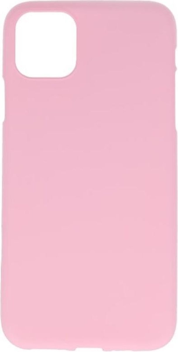 Hoesje Geschikt voor de iPhone 11 Pro Max - Backcover Color Telefoonhoesje - Roze