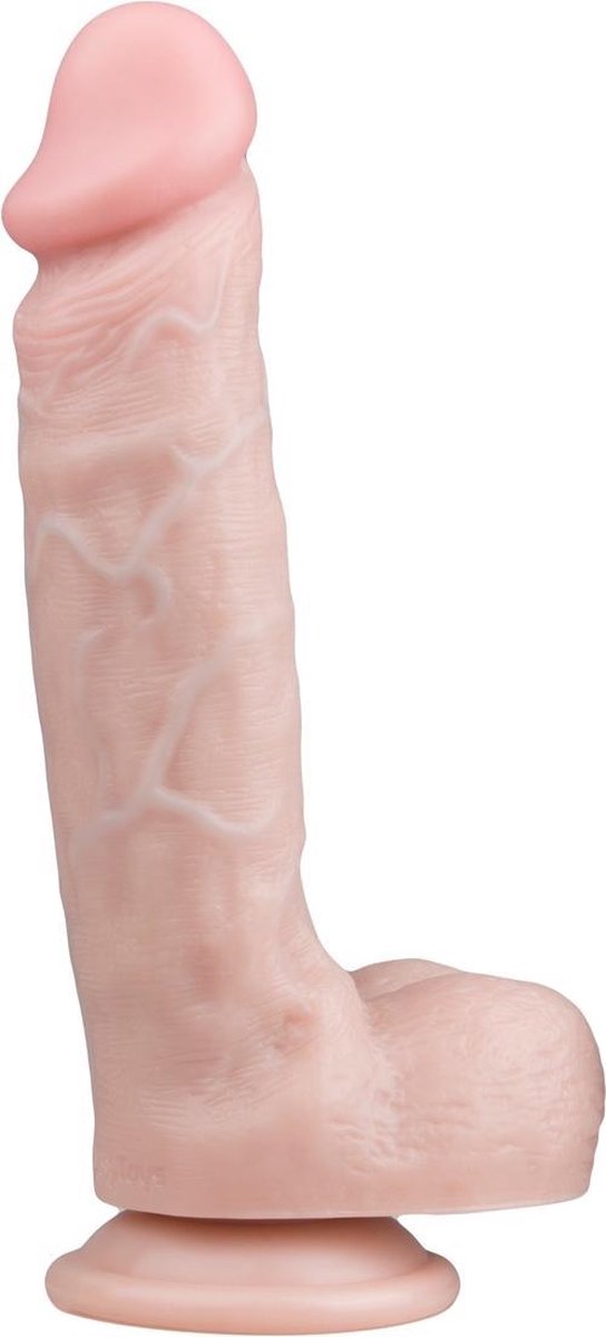 Goedkoopste EasyToys - Realistische Dildo met Balzak - Dildo met Zuignap - 22,5 cm - Dildo's - Sex Toys voor Vrouwen en Mannen - Dildo Mannen Anaal - Beige