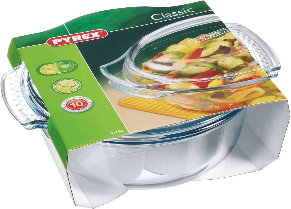 Pyrex Classic Easy Grip Ovenschaal 3,5 l + 1,4 l - 32 x 27 x 14 cm — cadeau in Kookcadeaus - foto 7