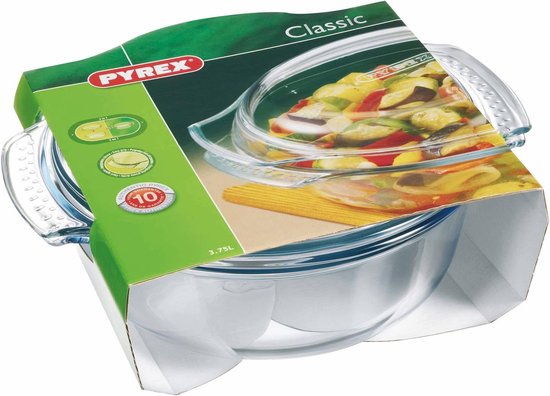 Plat à four Pyrex Classic Easy Grip 3,5 l + 1,4 l - 32 x 27 x 14 cm